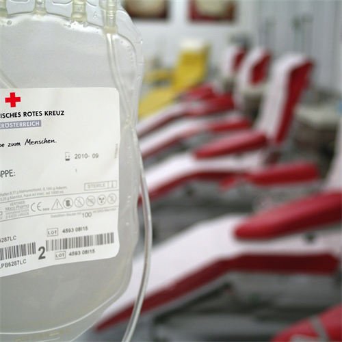 Foto für Blutspendeaktion des Roten Kreuzes