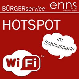 Kostenloser W-LAN Hotspot im Ennser Schlosspark