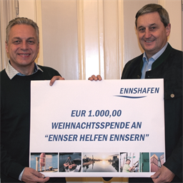 Foto für Ennshafen spendet für „Ennser helfen Ennsern“